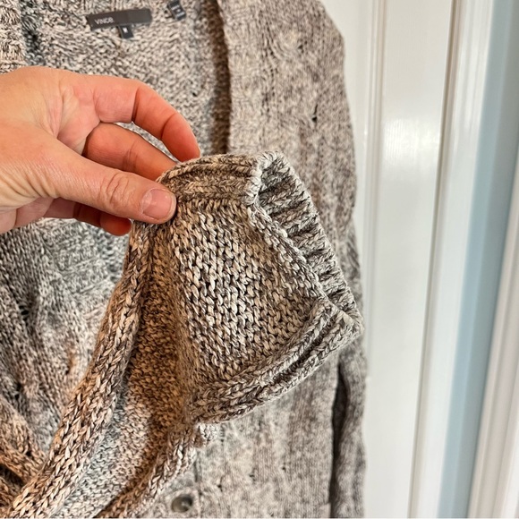 Vince Gray Cable Knit Cardigan - Picture 5 of 13